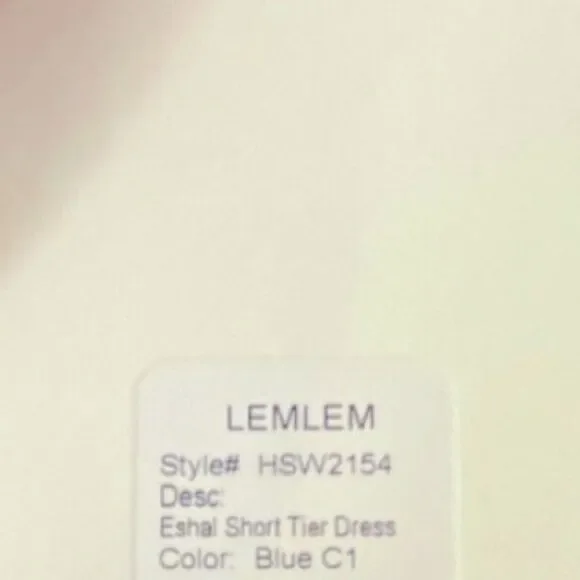 Lemlem Womens Esthal Colorblock Short Dress Swim Cover-up Blue XS $495, swim New - Picture 12 of 13